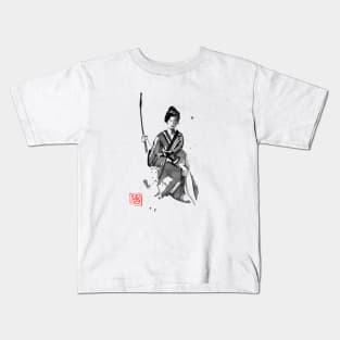 geisha and katana Kids T-Shirt